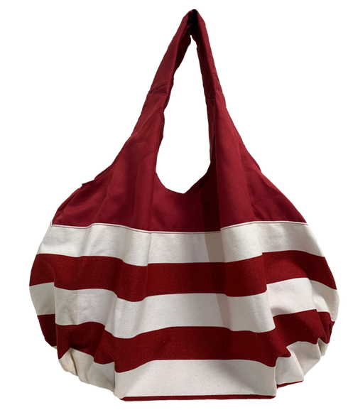 Bordüren-Ballontasche (rot)